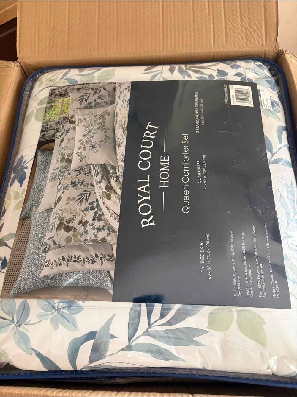 Royal Court Elwood 4-Piece Comforter Set sz Queen NEW - Picture 7 of 7